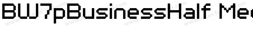 BW7pBusinessHalf Med字体转换